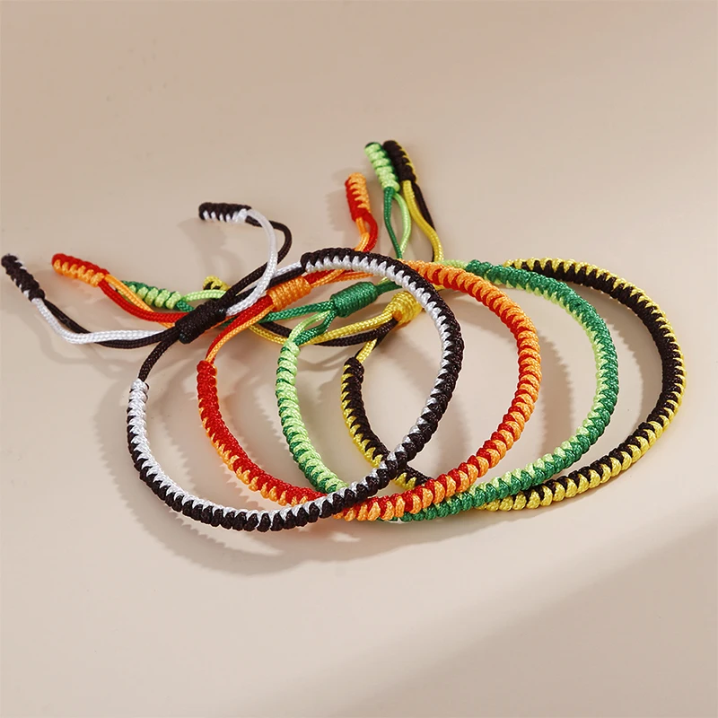 Модные плетеные браслеты для женщин и мужчин плетеный браслет ручной работы йоги