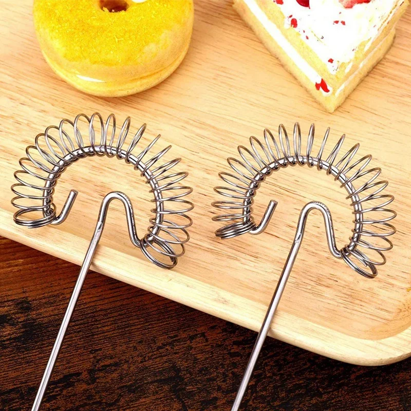 4 Pcs Stainless Steel Whisk Spring Coil Set Professional Manual Egg Beater Baking Tool for Milk Blending Whisking | Дом и сад