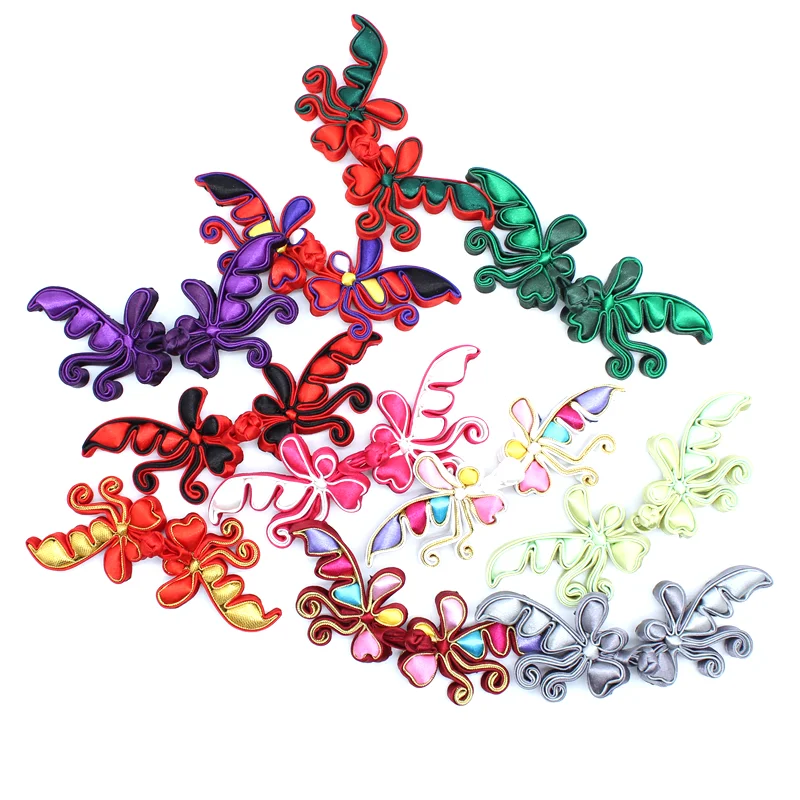 1 Pair Chinese Swallow Closure Buttons Knot Fastener Tang Suit Cheongsam Button Handmade Craft Sewing Accessories|Пуговицы| |