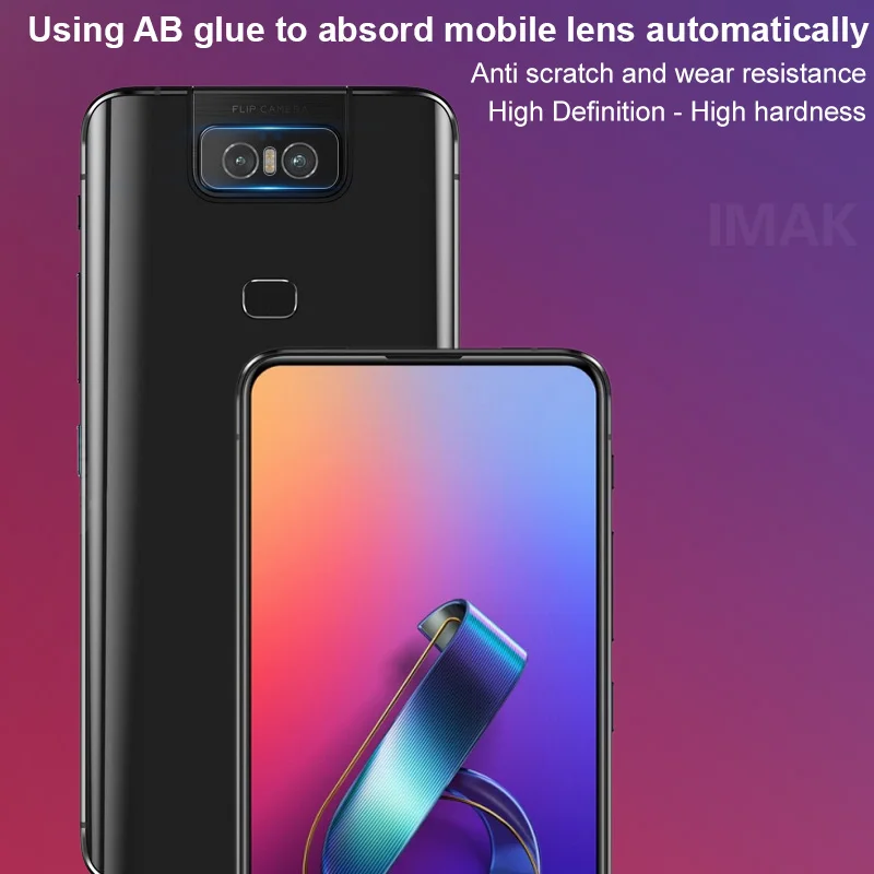 Imak 2 шт./упак. износостойкая защита для объектива камеры протектор для Asus Zenfone6 ZS630KL пленка из закаленного стекла