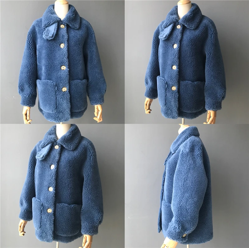 MAOMAOFUR шерстяное пальто зимняя новая модная длинная одежда женское теплое меховое пальто без рукавов Женская качественная куртка из овечьего меха