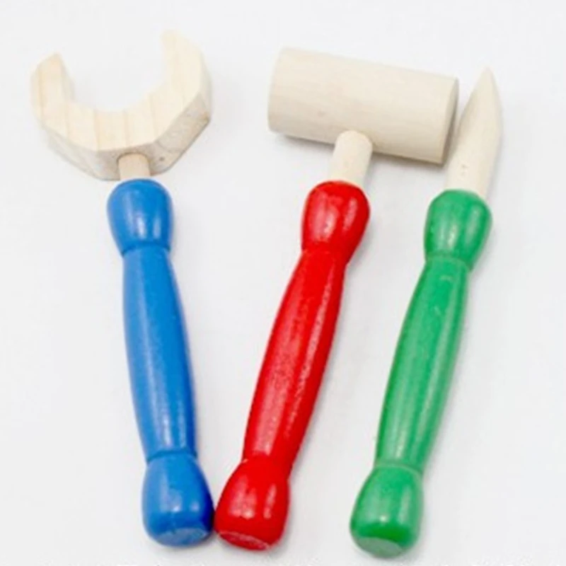 

Children Wooden Tool Table Kit Simulation DIY Assembly Tool Bench Set Puzzle Toy 23GD