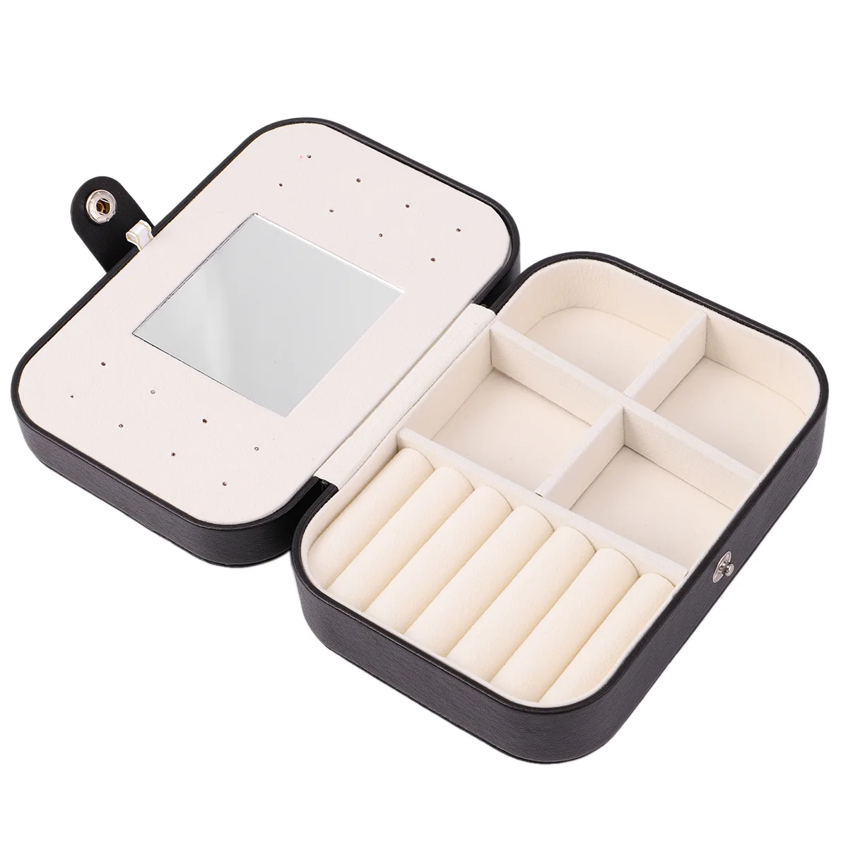 

Портативный бокс для хранения ювелирных изделий, органайзер для сережек, колец, чехол, чехол для ювелирных изделий, чехол для девочек с внут...