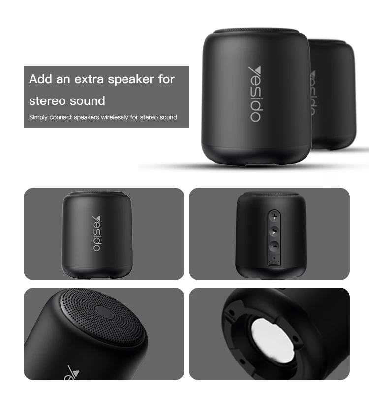 Yesido Мини Bluetooth Динамик наушники-вкладыши TWS с s IPX5 Беспроводной Портативный 360