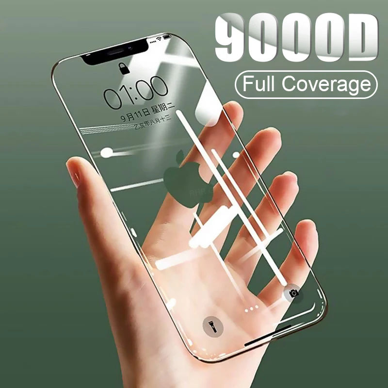 Закаленное стекло для iPhone X XS Max XR 7 8 6 SE 2020 Plus 11 Pro|Защитные стёкла и плёнки