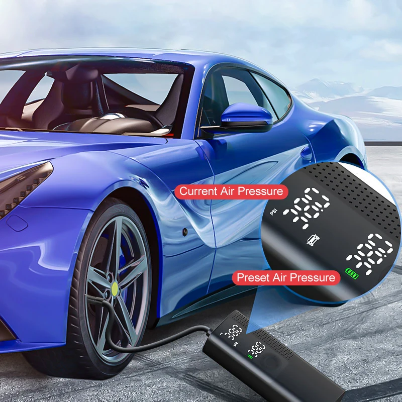 Comprar Cafele-compresor De Aire Inalámbrico De 12v Para Coche, Bomba De Aire Eléctrica Portátil Para Bicicleta, Motocicleta, Colchón, Barco, Bicicleta, Inflador De Neumáticos