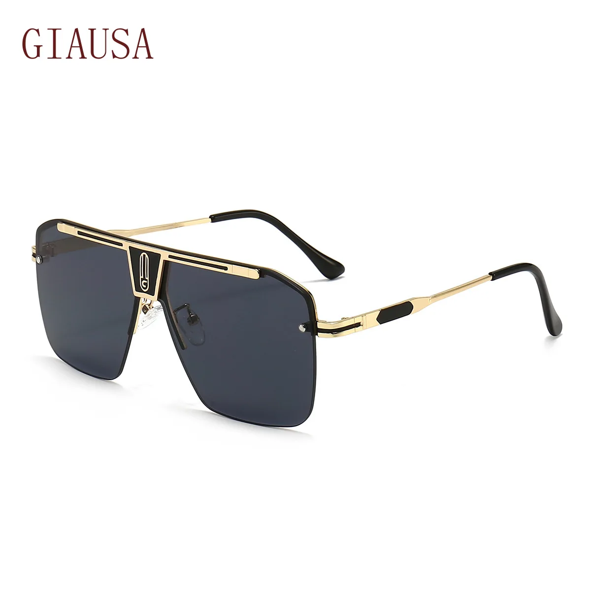 

GIAUSA New metal one piece decorative sunglasses for men night vision goggles