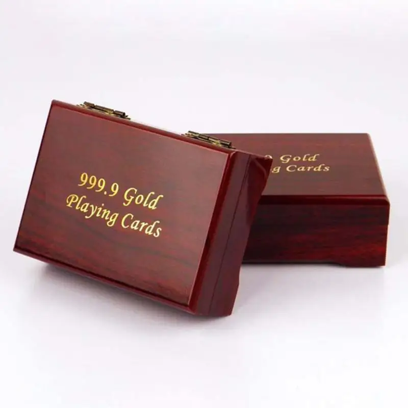 Brown Box Креативные игральные карты водонепроницаемый золотой набор для покера черный бриллиант покер карты горячий подарок стандартные вечерние игральные карты набор - Цвет: Brown Box