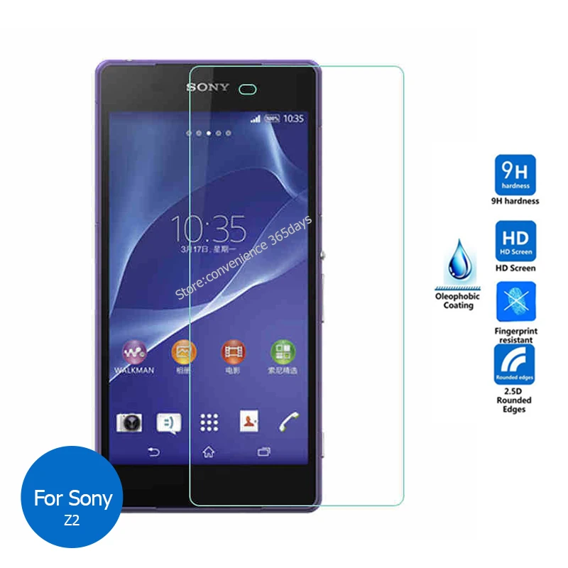 Для Sony Xperia Z2 закаленное стекло для защиты экрана 9h Защитная пленка Z 2 D6502 D6503 SO 03F D