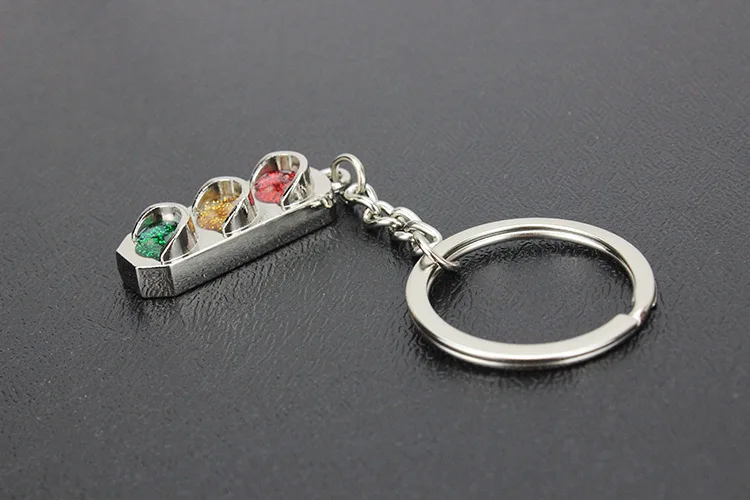 Светофор креативный брелок металлический сумка Подвеска безопасность для