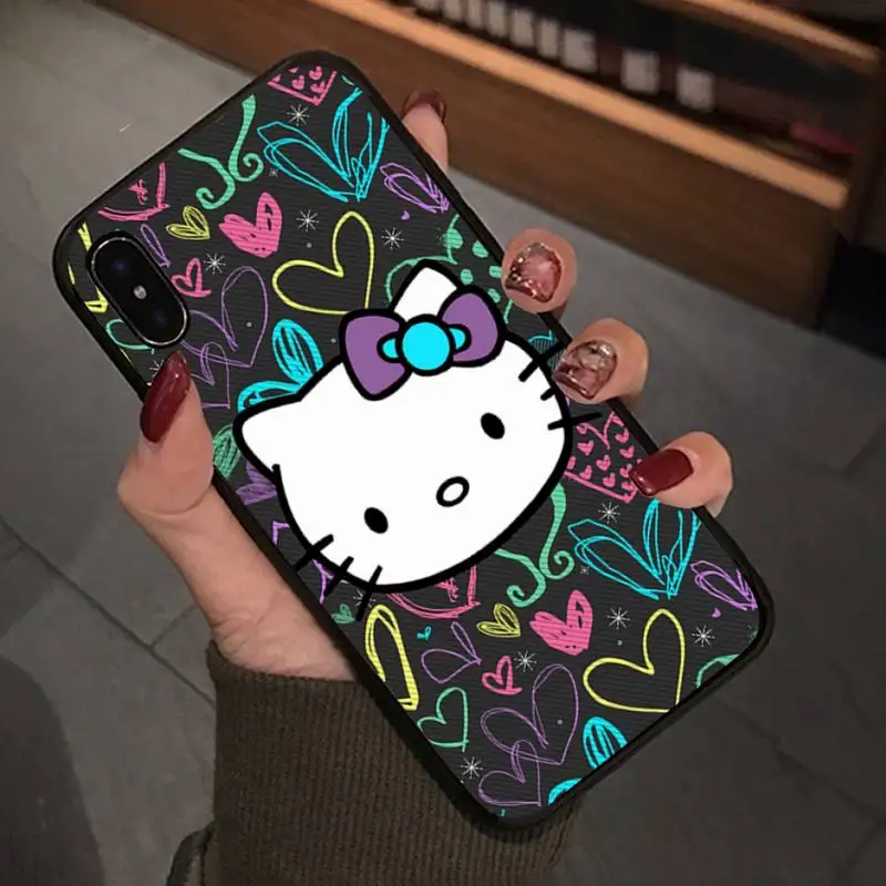 Babaite милый чехол Hello Kitty для Iphone 5 5c Se Se2 6 6s 7 8 Plus X мобильный телефон аксессуары |