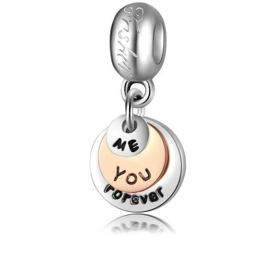 

Plated Me You Forever Charm for Jewelry Making
