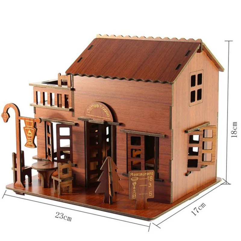 1 шт. детский деревянный 3D-пазл-головоломка |