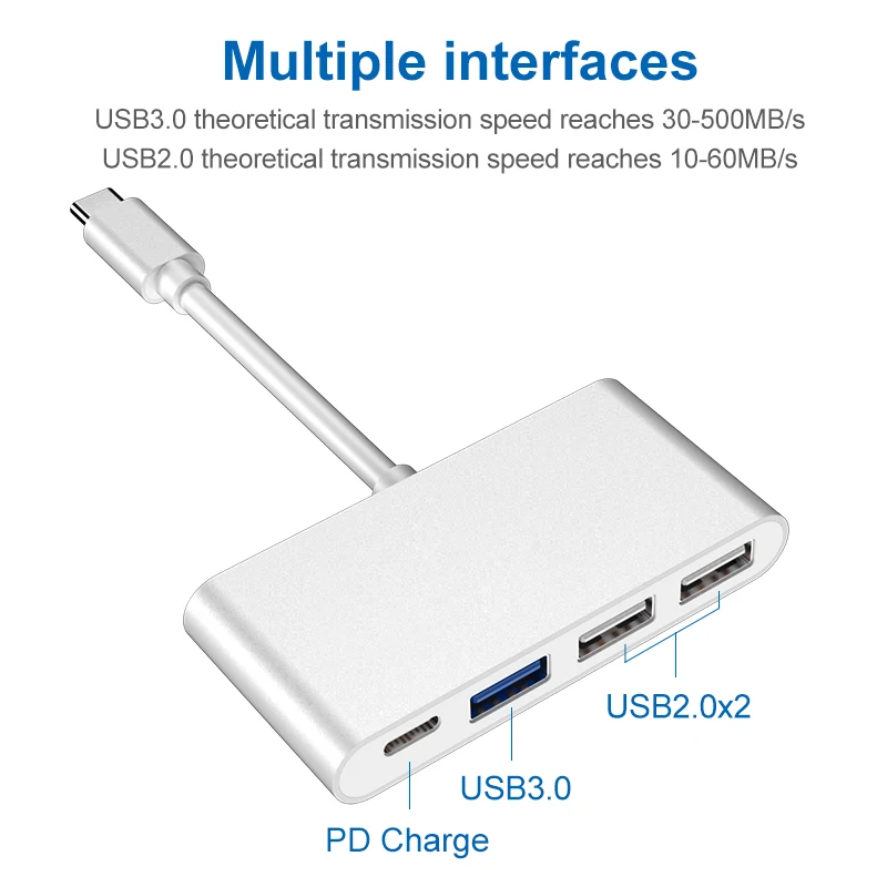 Разветвитель USB Type C для MacBook Pro Air Dell Hp нескольких портов и портов|USB-хабы| |
