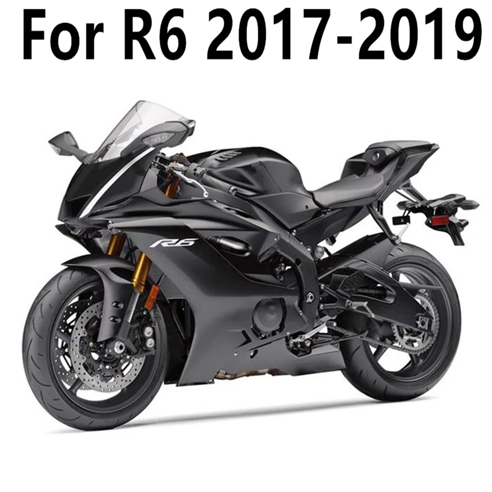 

Полный комплект обтекателя для мотоцикла Yamaha YZF600 17-18-19 R6 2017-2018-2019, полный комплект обтекателя кузова, Черное Матовое литье под давлением