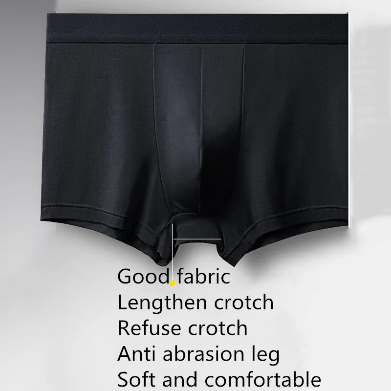 4 Pcs/Lot Men's Boxer Briefs Are Soft And Comfortable High-Quality Sexy Men Underwear