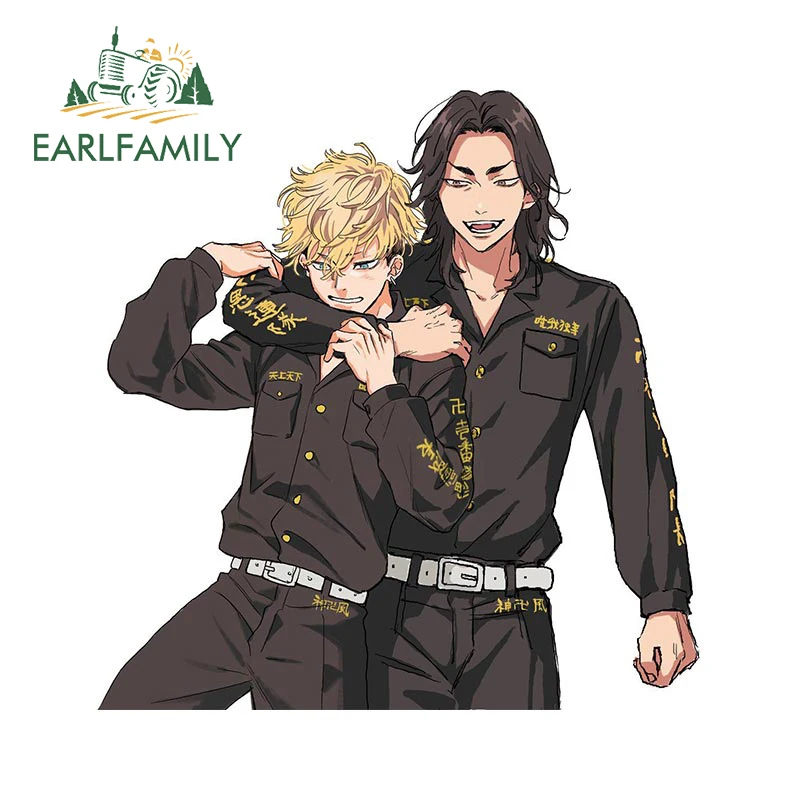 Автомобильная наклейка EARLFAMILY 13 см x 12 Токийский рептилий персонаж