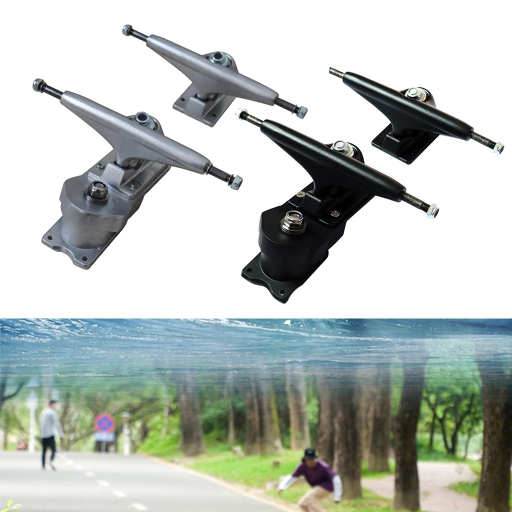 

2Pcs Skateboard Trucks 6.25in Hangar Replacement Longboard Trucks Bushings