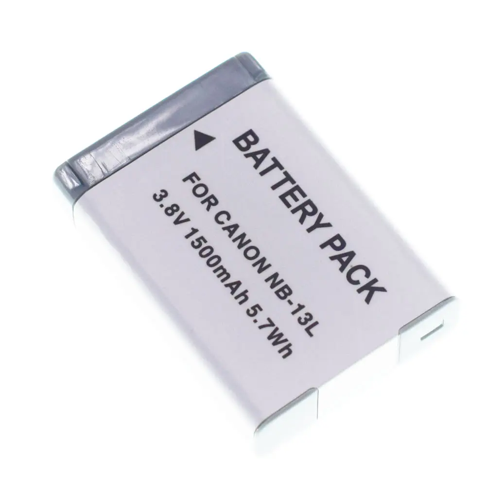 2 шт. в комплекте NB-13L Перезаряжаемые Li-Ion Батарея зум-объектив для Canon PowerShot G5X G9X G7X