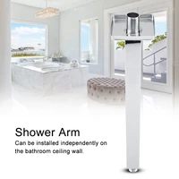 square shower arms stainless steel top sprayer extension tube wall mount shower extension pipe bathroom ceiling rain shower head