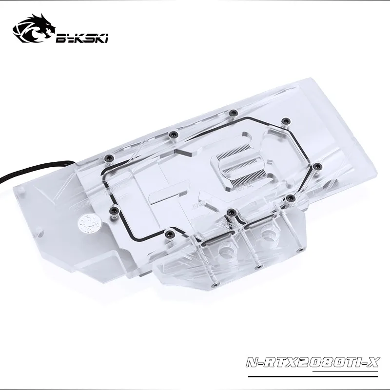 

Bykski GPU Water Block Use for NVIDIA GeForce RTX 2080Ti/2080 Founders Edition 11GB GDDR6/Full Cover Copper Water Cooling Block