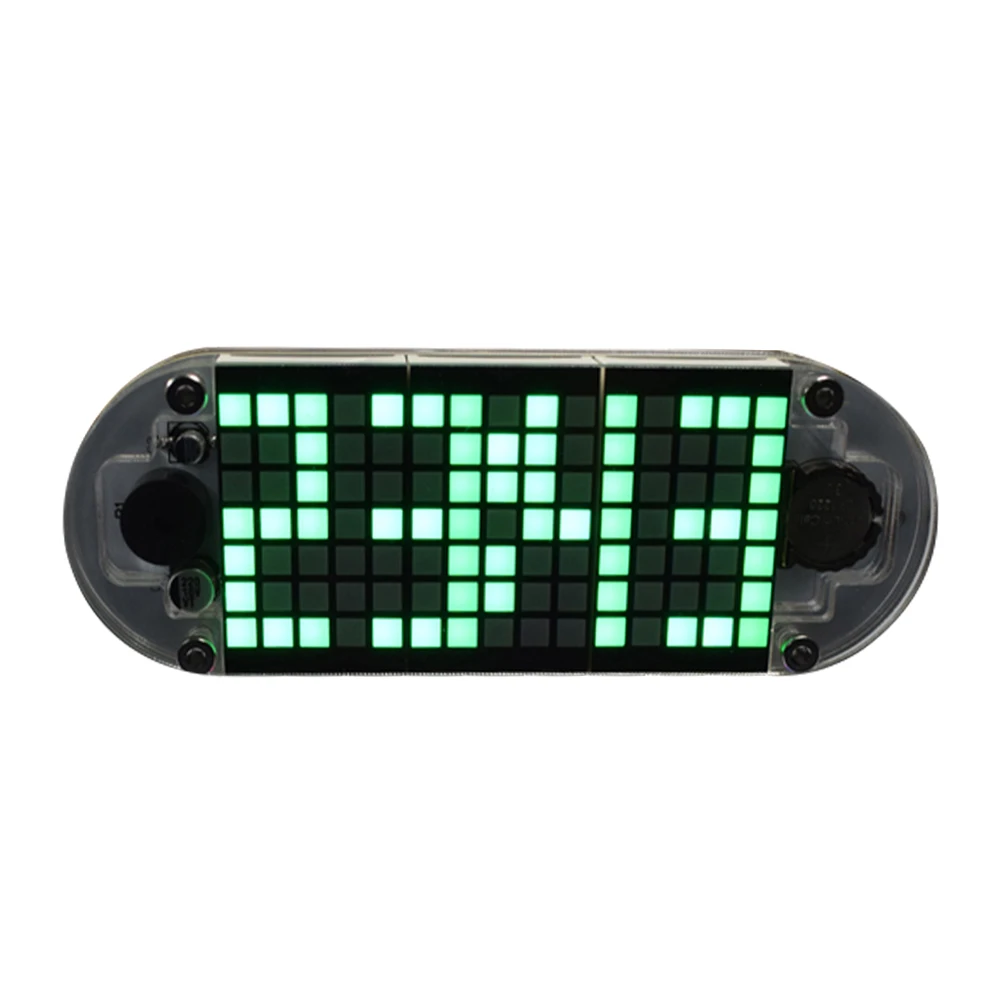 

Square LED Display Dot Matrix DIY Touch Key High Precision Digital High Brightness Multifunction Home Colorful Alarm Clock