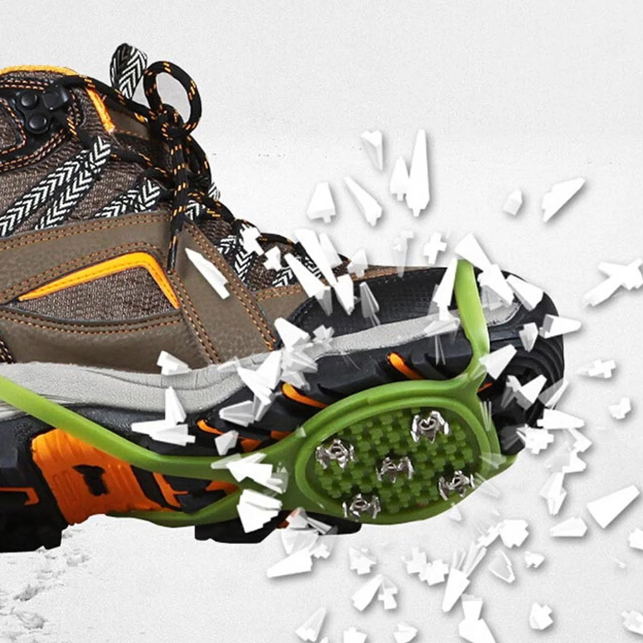 

5 Tooth Crampon Non Slip Shoe Cover Portable Climbing Shoe Studs Ice Gripper Antiskid Snow Shoes Cleat Outdoor Accessories