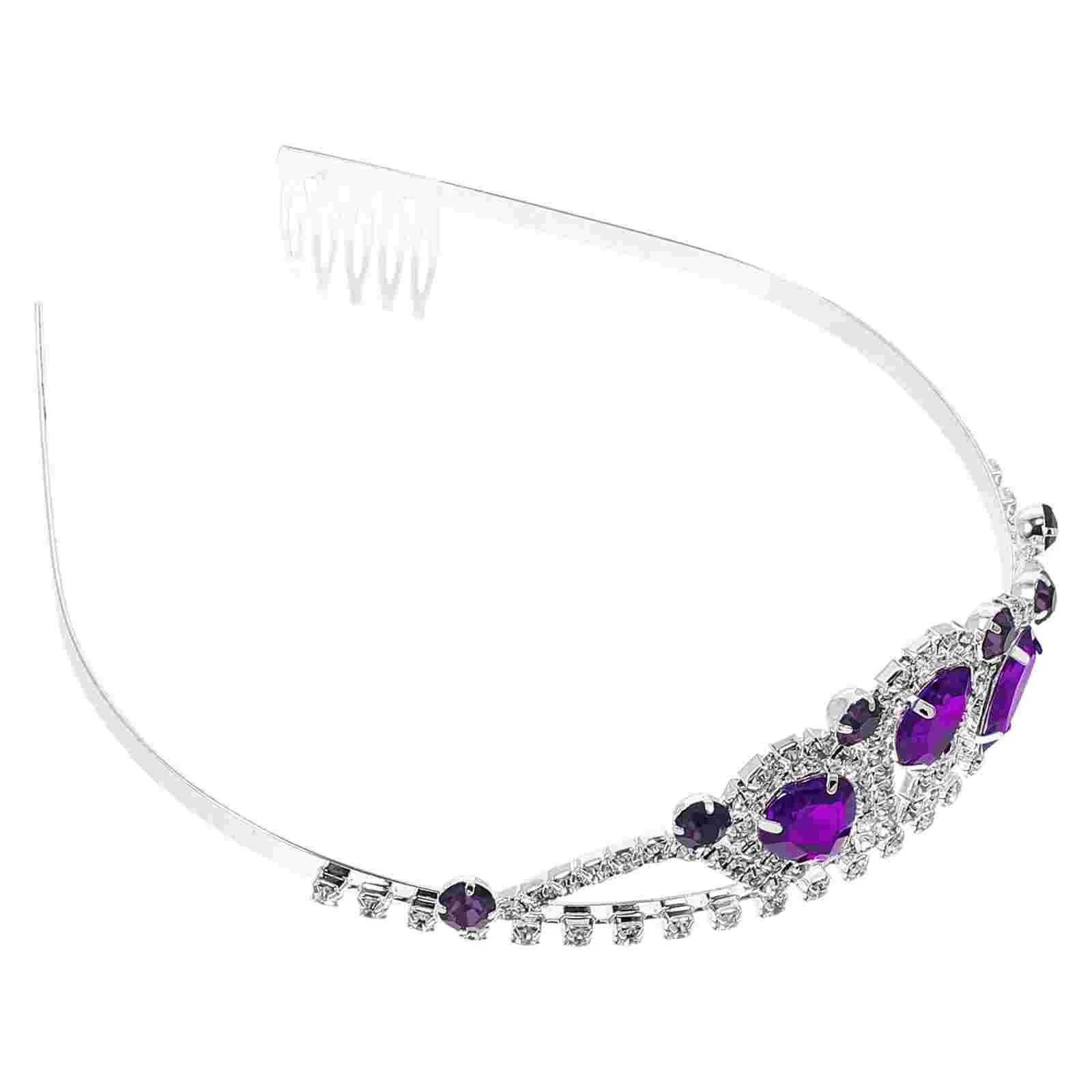 

1pc Beautiful Girl Rhinestone Crown Charming Party Wedding Crown Girl Tiara
