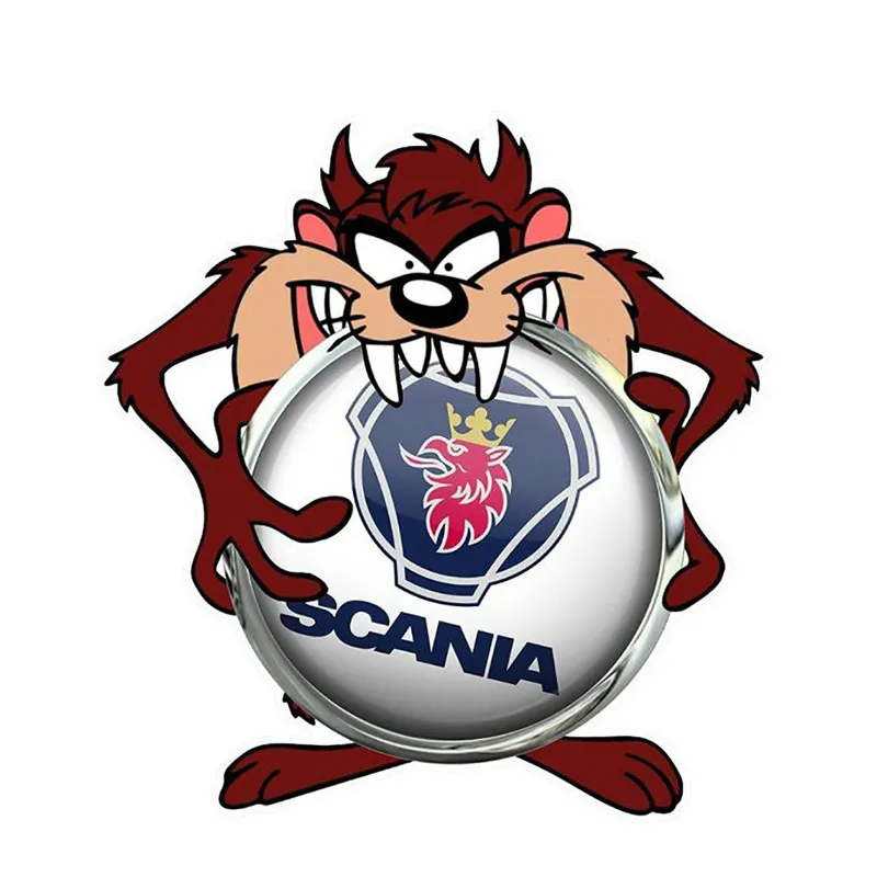 Лидер продаж Светоотражающая наклейка SCANIA Taz интересная автомобильная сделай