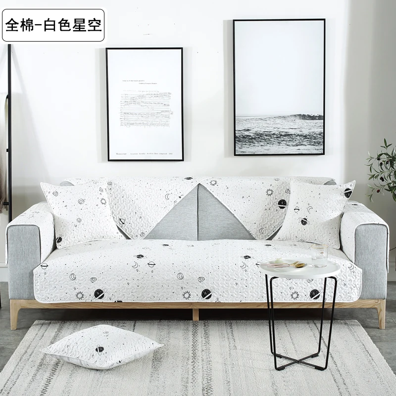 Подушка для дивана из хлопка Всесезонная универсальная тканевая Кожаная подушка