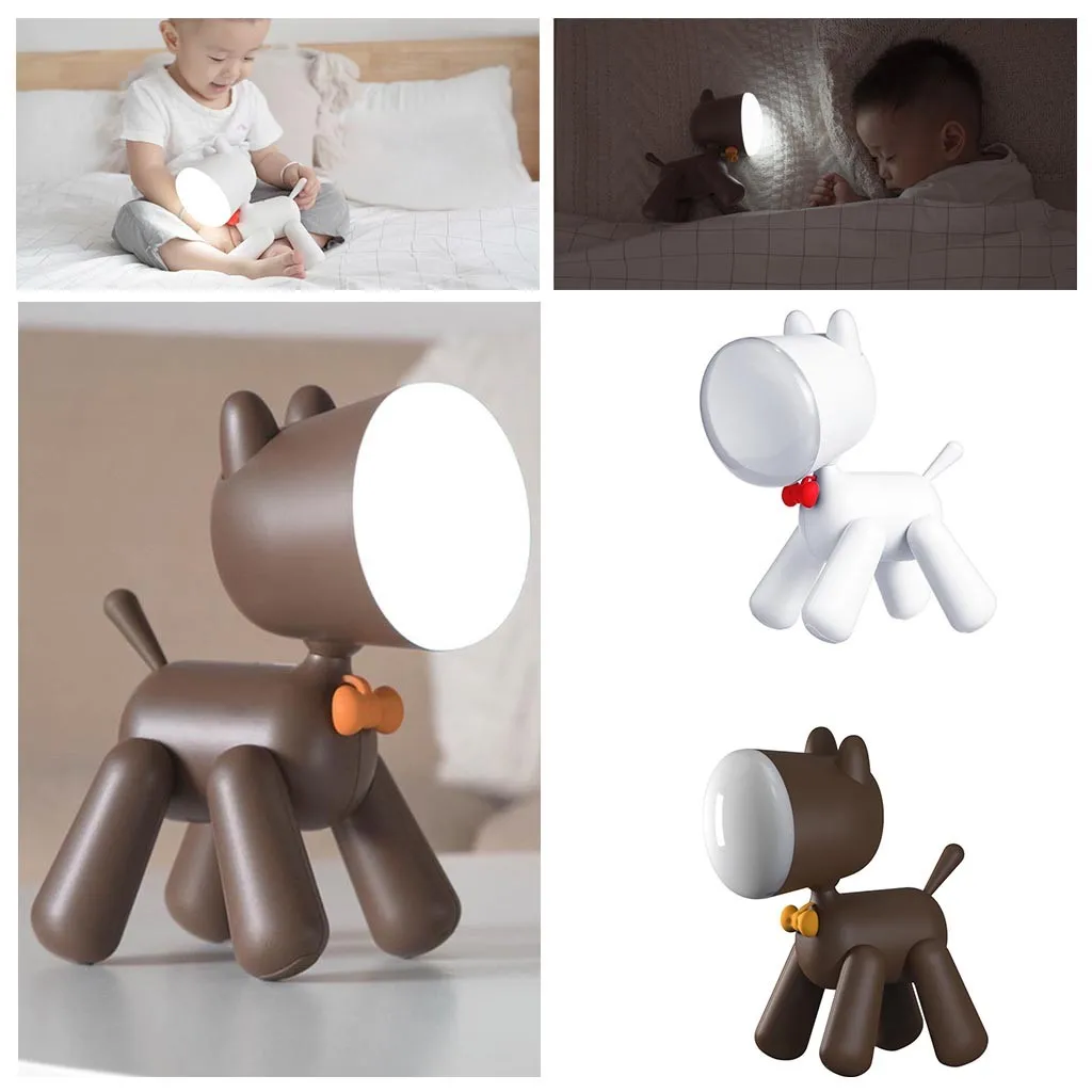 Светодиодная лампа JOYLOVE для щенков Настольный светильник белого цвета с USB