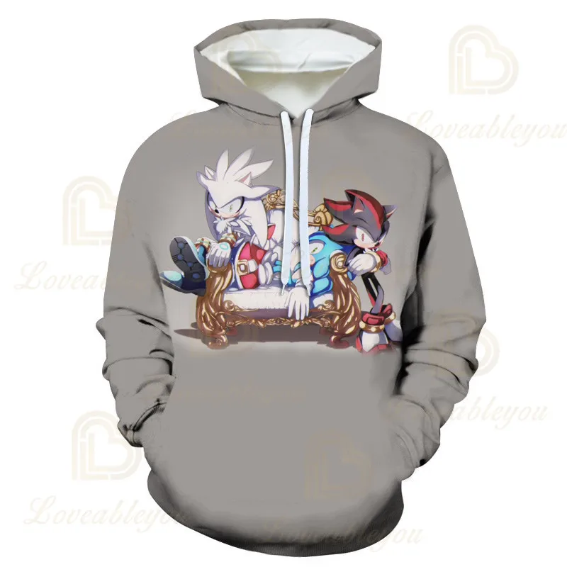 

Sonic The Hedgehog 3D Print Children Adults Sweatshirts Hooded Hoodies Pullovers Outerwear Unisex Tracksuits Streetwear