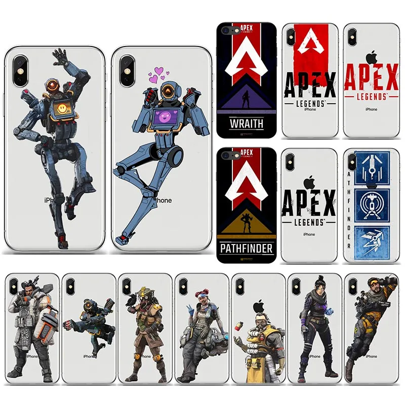 Чехол для телефона iPhone XS Max XR 7 8 6 6s Plus Apex Legends Royale Game 5 5S SE Мягкий силиконовый чехол
