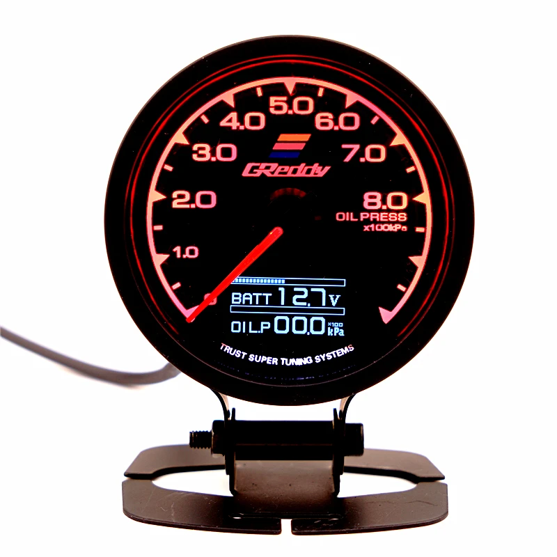 Спидометр GReddi Multi D/A lcd цифровой дисплей масляного давления автомобильный измерительный прибор 2,5 дюйма 62 мм 7 цветов в 1