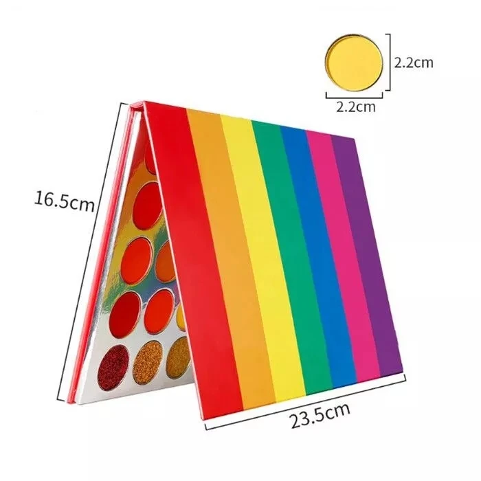 Оптовая продажа на заказ без логотипа тени для век макияж 35 Цвет блестящие