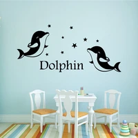 new dolphin family wall stickers mural art home decor decorative vinyl wall stickers stickers muraux wallpaper
