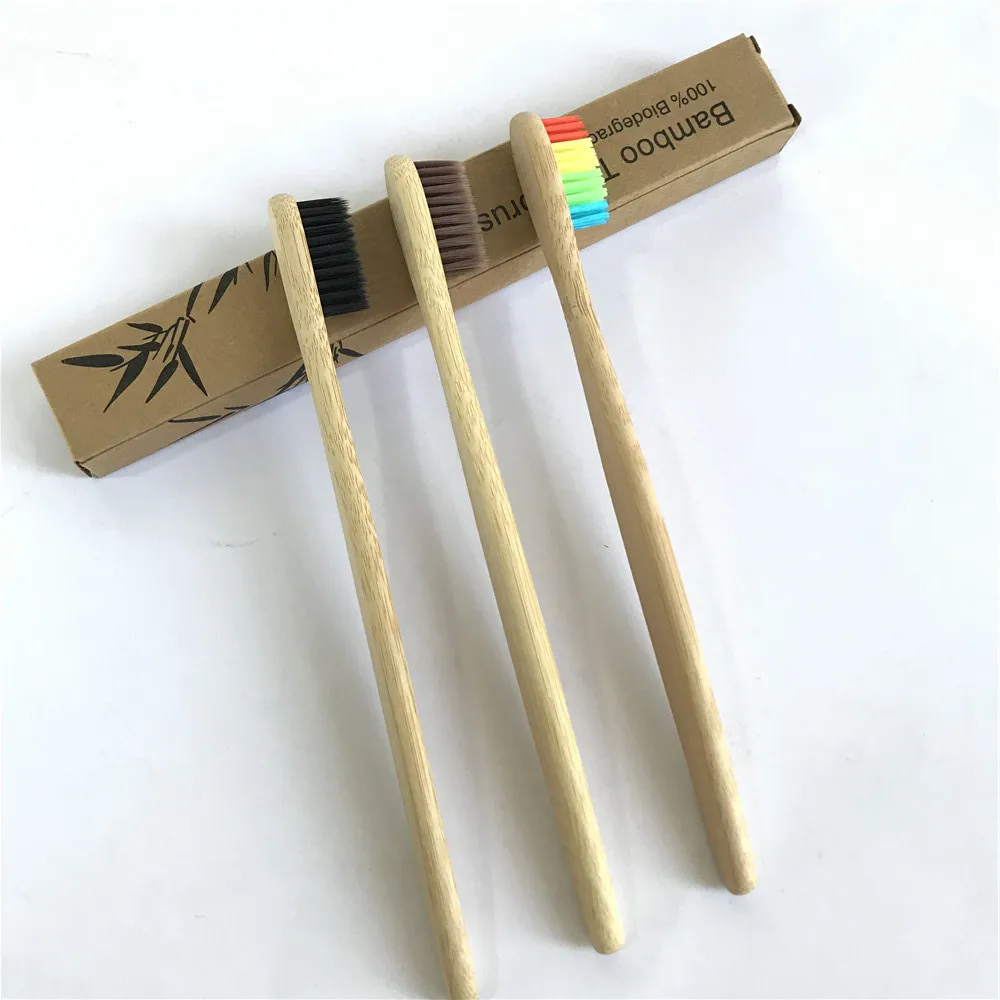 1/4 шт. ноль отходов путешествия Зубная щётка Эко-дружественных Щетинная кисть