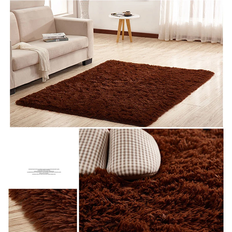 

Shaggy Plush Area Rug White Fluffy Rug Carpets For Living Room Decor Faux Fur Anti Skid Soft Carpet For Kids Bedroom Grey
