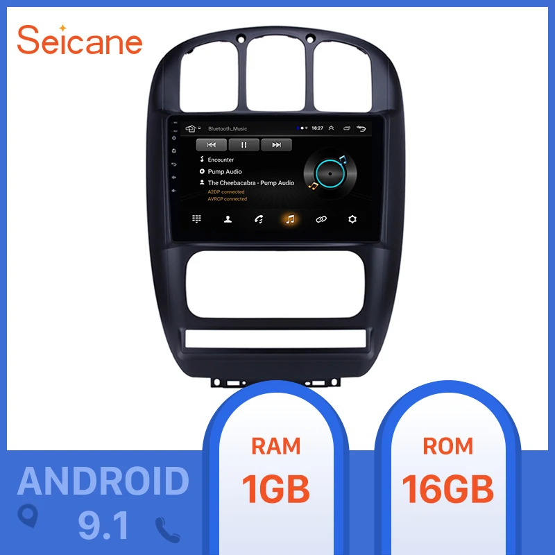 Автомобильный GPS-радиоприемник Seicane Android 9 1 10 дюйма для Chrysler Pacifica 2006-2012 с HD