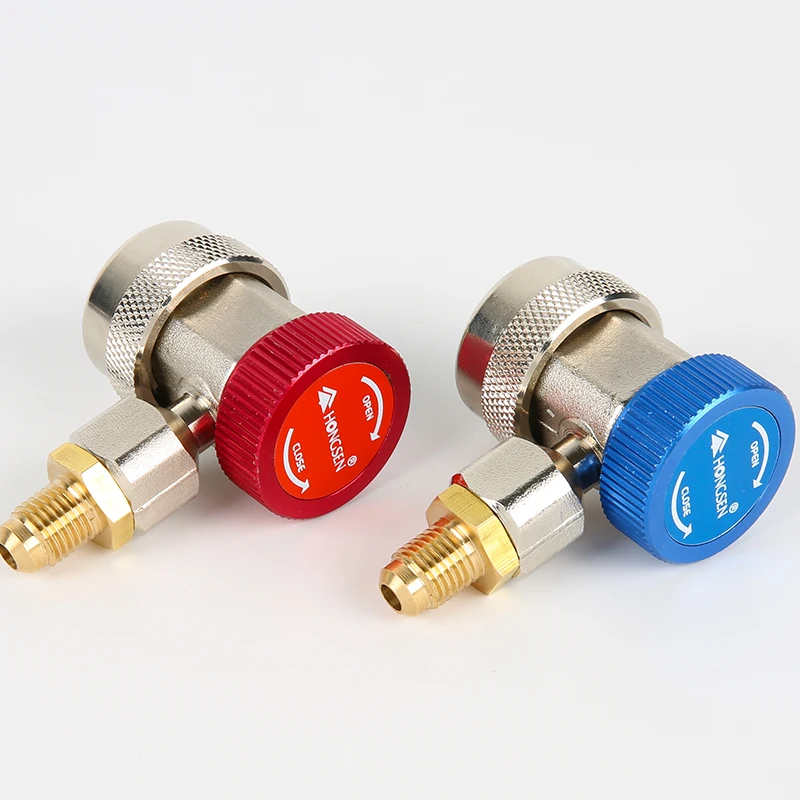 R134A Высокий Низкий быстроразъемный соединитель адаптеры Тип AC манометр Авто