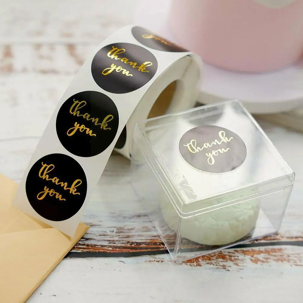 

100-500pcs Round Thank You Labels Stickers For Envelope Seal Labels Gift Packaging Decor Birthday Party Scrapbooking Sticke I7Y8