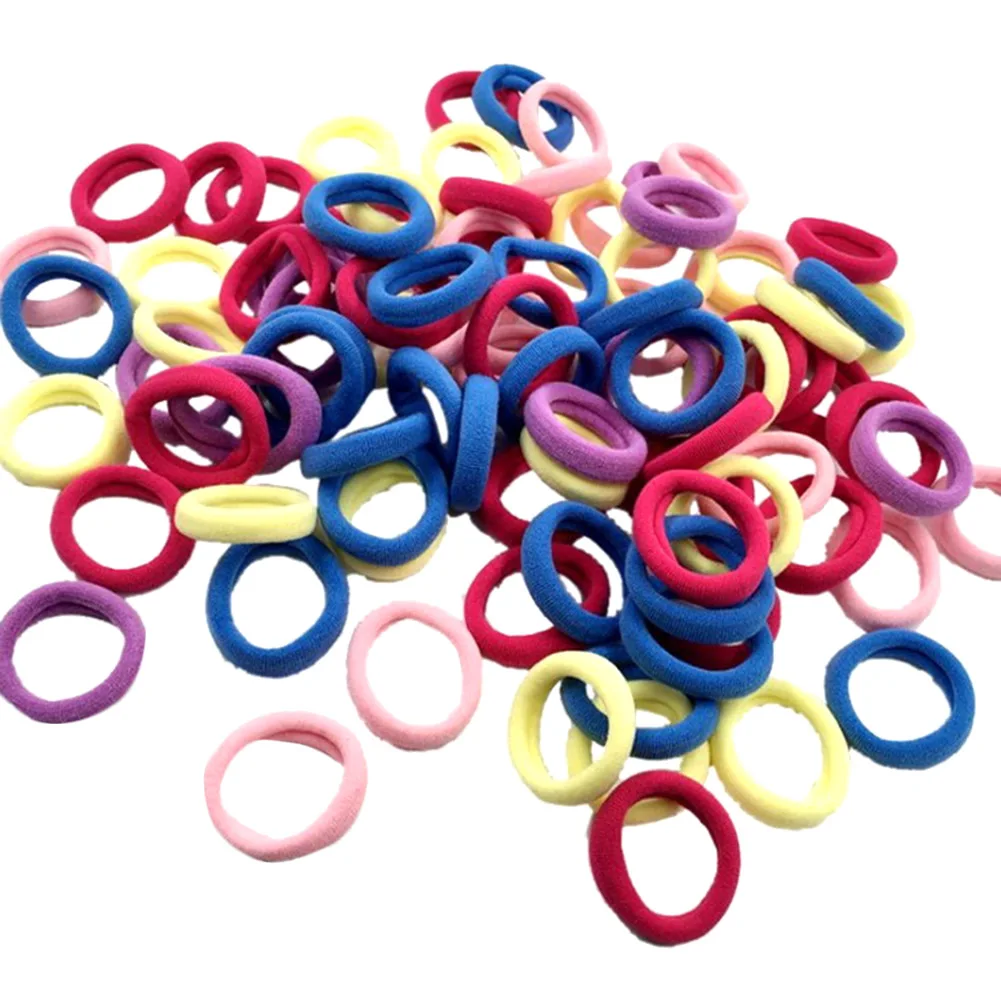 

50pcs Kids Hair Bands for Women Girls Step Size Hair Elastic Rubber Bands Basic Hair Ties Rope Ponytail Holder Hairbands Thick