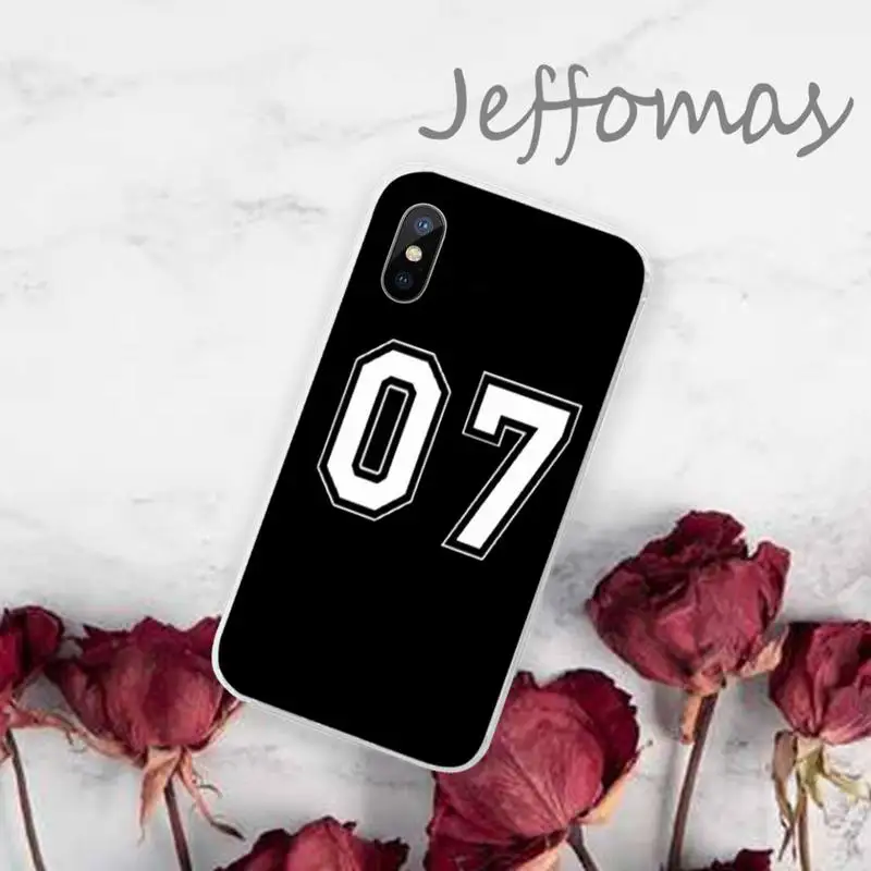 

Football Lucky number Phone Case Transparent for iPhone 11 12 mini pro XS MAX 8 7 6 6S Plus X 5S SE 2020 XR