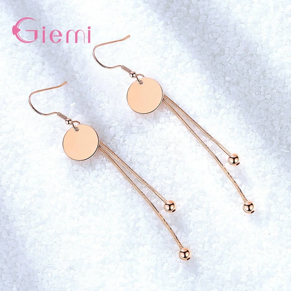 1 пара простой ручной работы с геометрическим рисунком круглой формы серьги