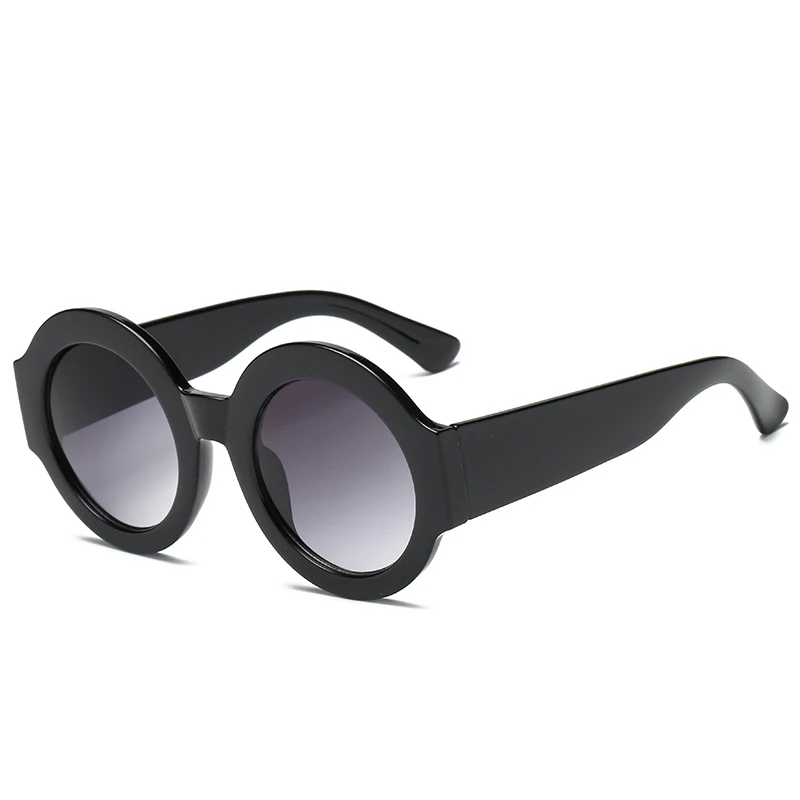 

Round Sunglasses Women Retro Brand Designer Colorful Shiny Frame Gradient Lens UV400 Sun Glasses Men De Sol