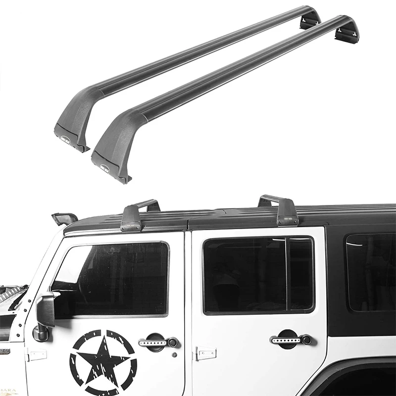 Автомобильные алюминиевые рейки на крышу для Jeep Wrangler JL JK JT 2007-2021 поперечные