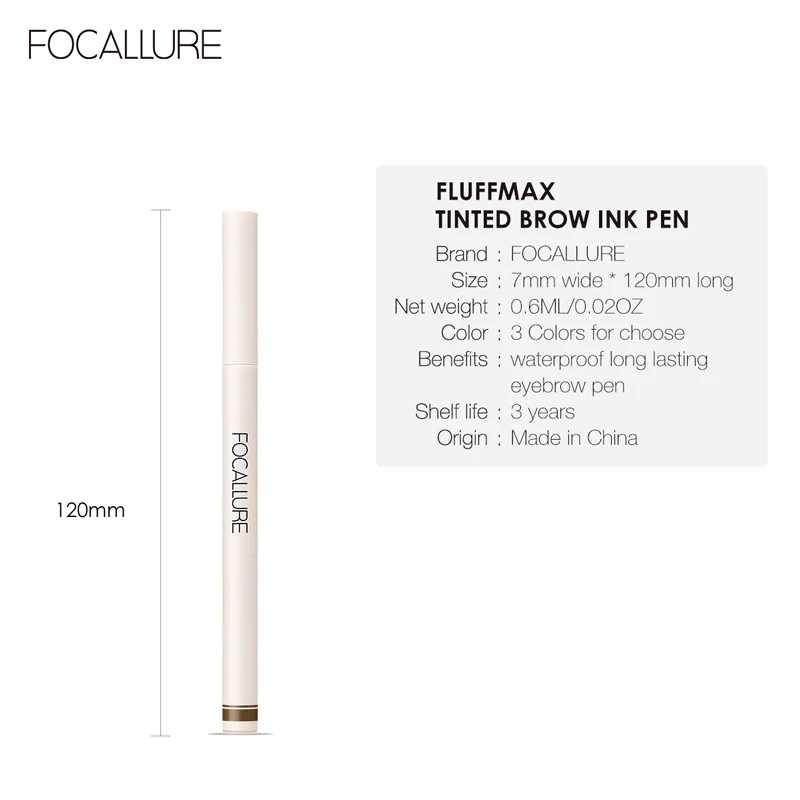

FOCALLURE High Quality Female Makeup Eyebrow Pencil Cosmetics Shade Waterproof Liquid Marker Tint For Eyebrows Professional