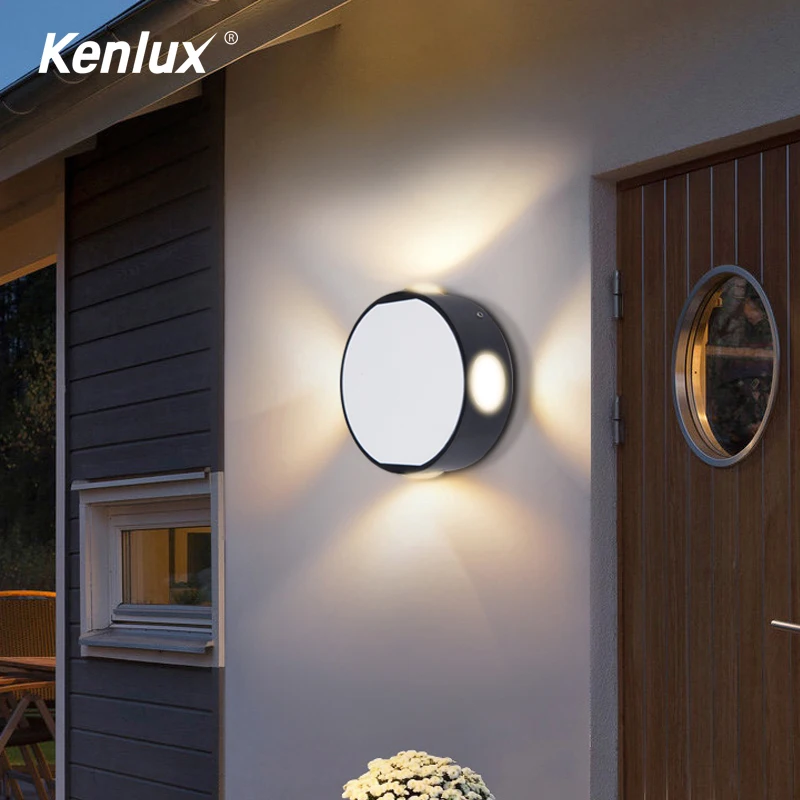

Nordic 6W 12W LED Wall Light Modern Up Down Outdoor Living Room Porch lighting Balcony Surface Mounted Aluminum Lamps