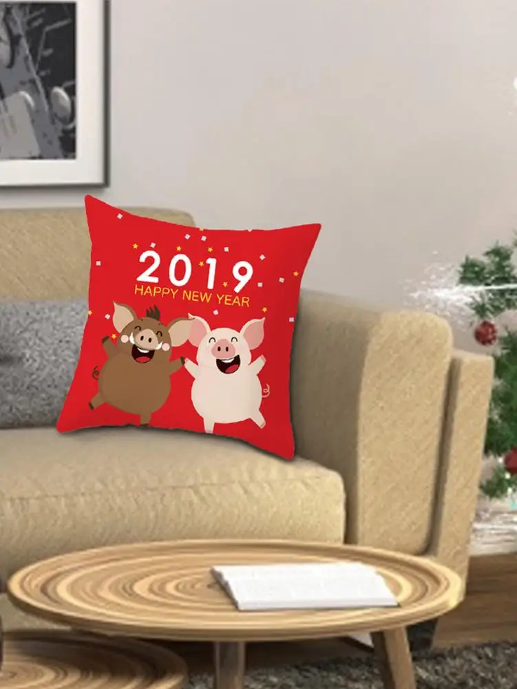 Рождественский снеговик полиэстер персиковая кожа наволочка высокое качество