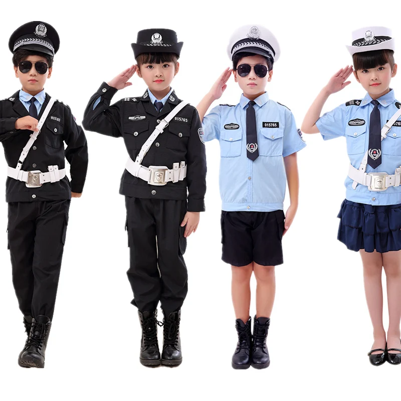 Костюм на Хэллоуин для детей униформа полицейской службы дорожной полиции